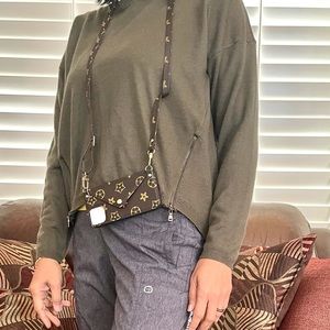 Cute crossbody IPhone 12 case with card slots, brand new but no tag.